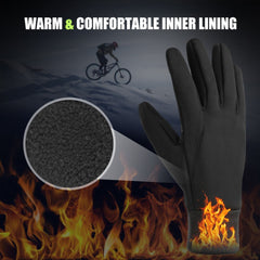 Windproof Thermal Touchscreen Gloves for Winter Driving, Cycling, Running, Fishing, Climbing