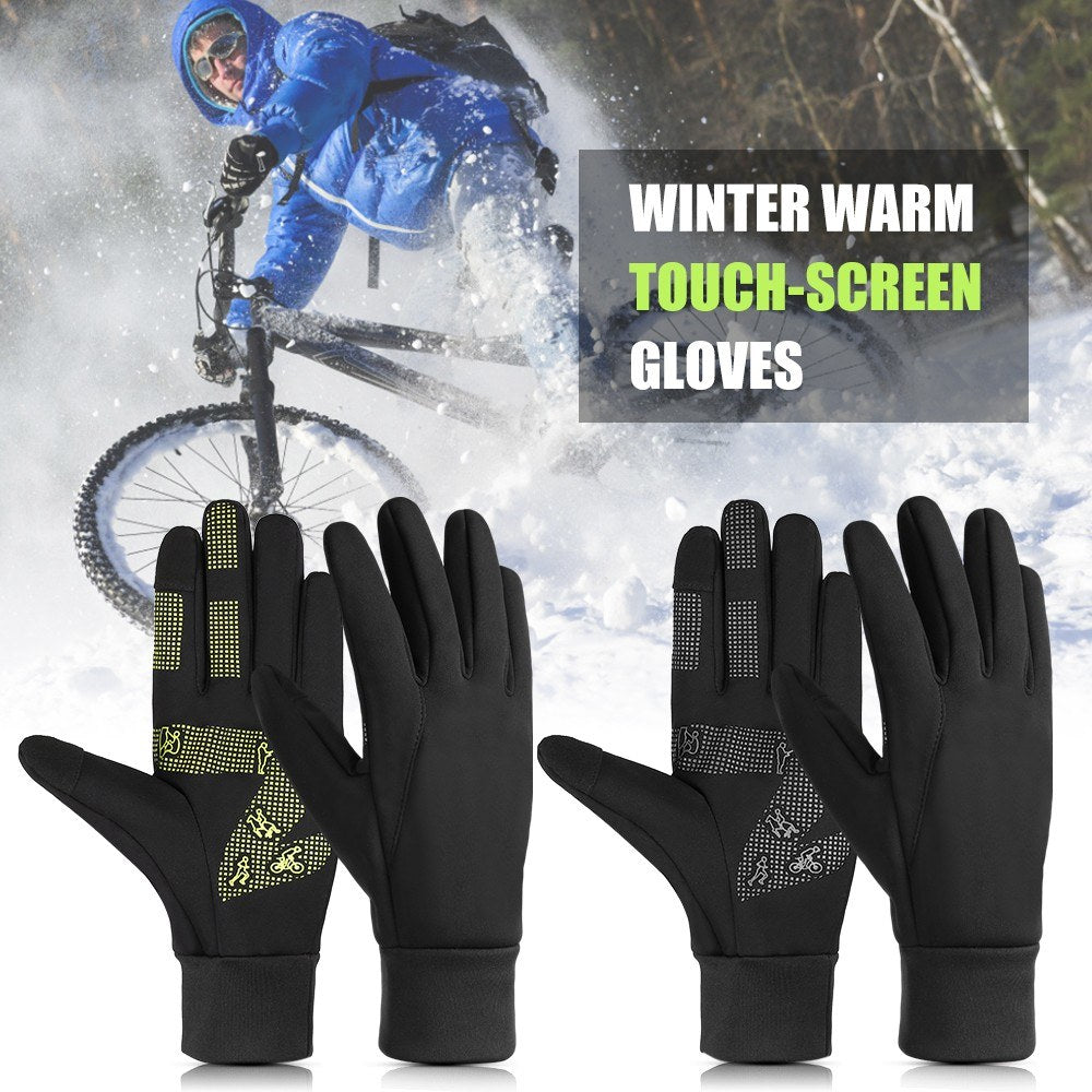 Windproof Thermal Touchscreen Gloves for Winter Driving, Cycling, Running, Fishing, Climbing