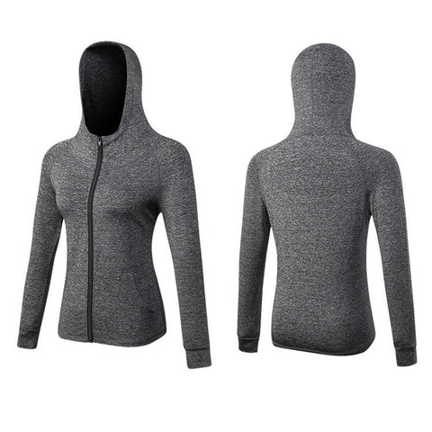 Women Full-zip Hooded Jackets Sport Hoodie Raglan Long Sleeves Pockets Workout Running Exercise Gym Track Sweatshirt Casual Tops Activewear