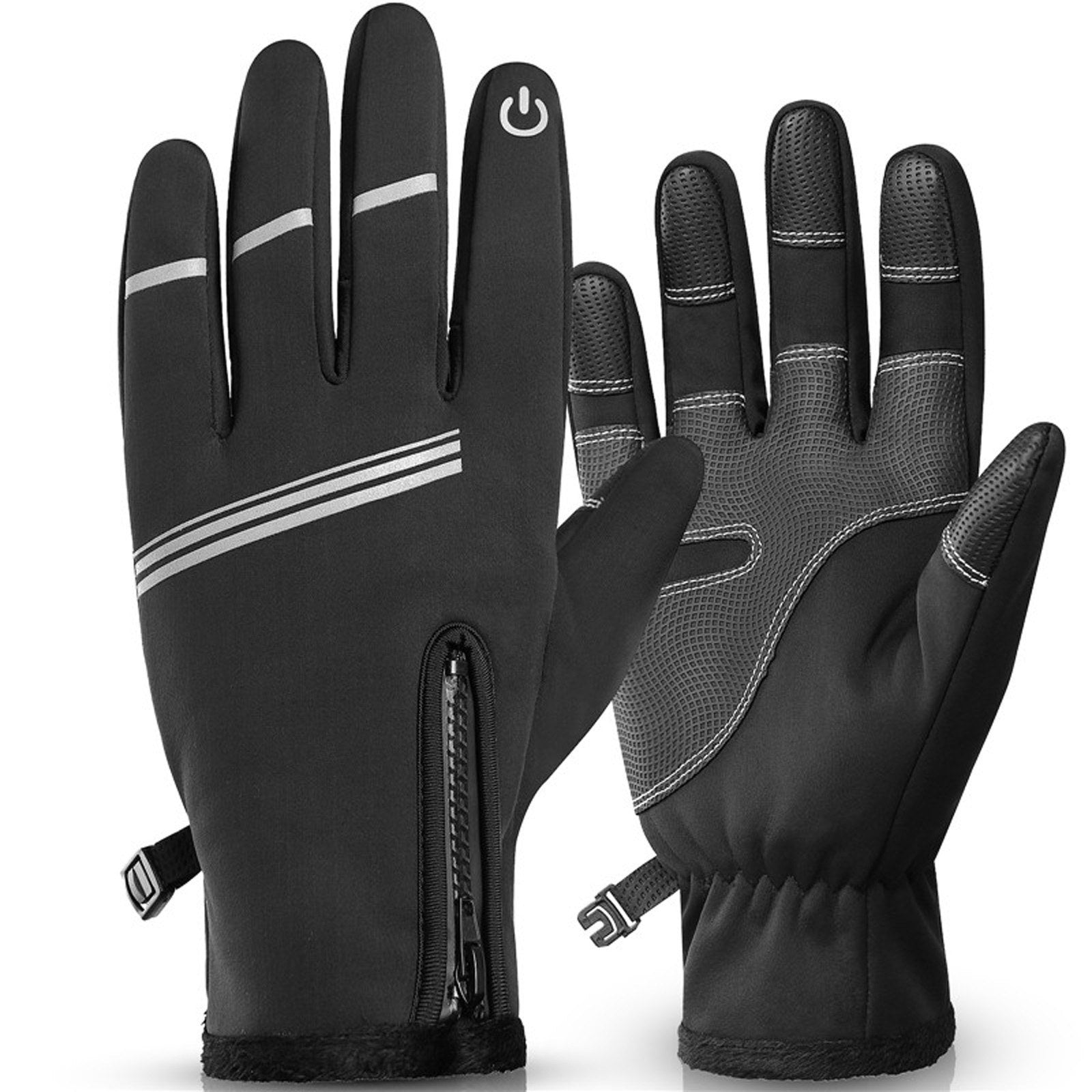 Thermal Fleece Waterproof Cycling Gloves - Touchscreen, Winter Sports, Skiing, Climbing, Motorcycle, Bicycle