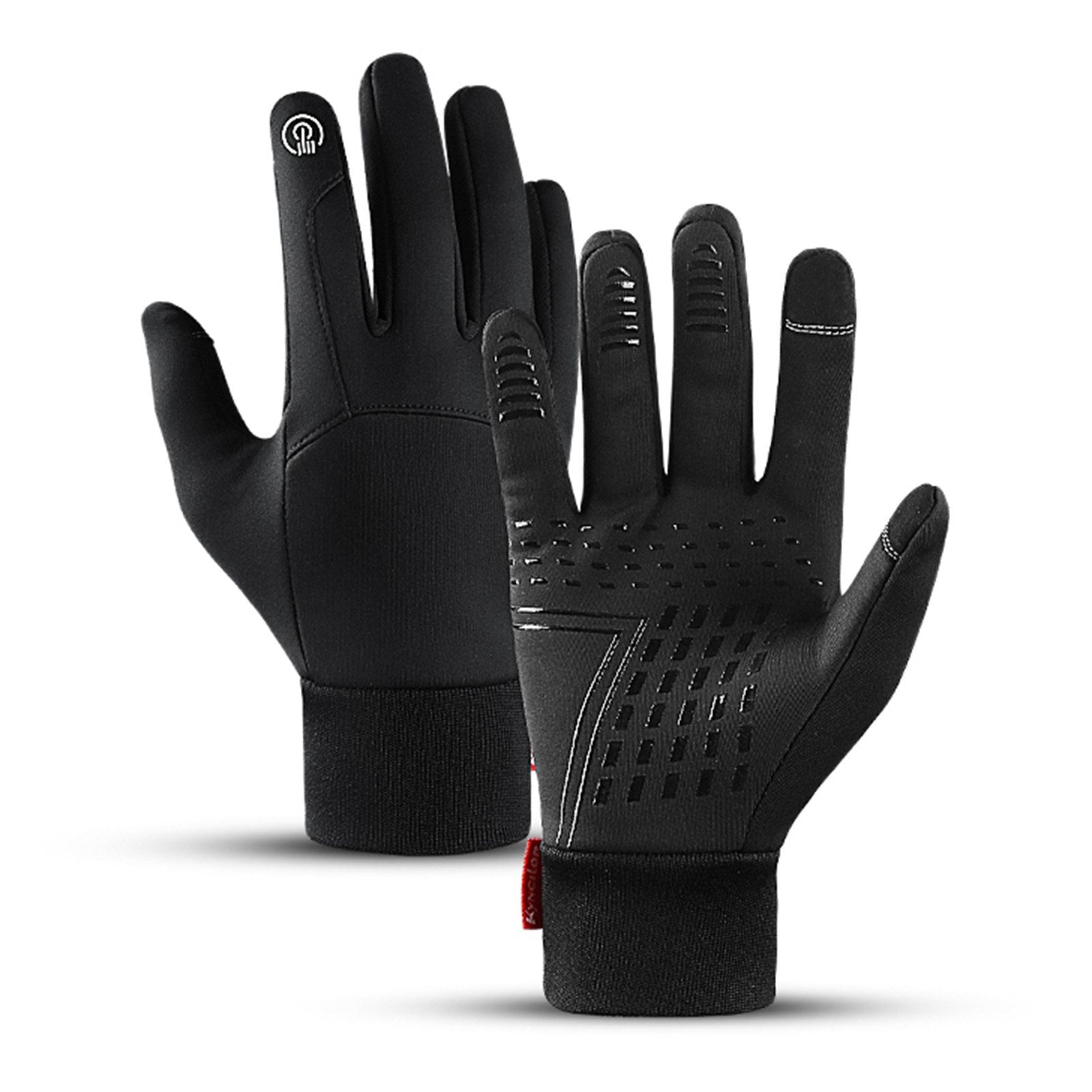 Waterproof Windproof Cycling Gloves for Men & Women - Fleece Lined, Touchscreen, Anti-Slip, Full-Finger Ski Gloves
