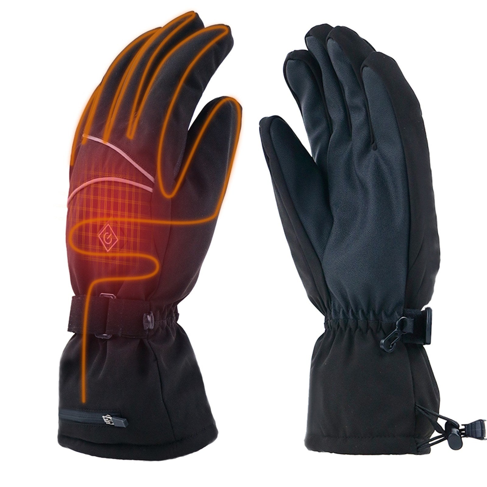 Electric Heated Gloves for Men & Women Water-resistant Winter Touchscreen Outdoor Skiing Biking
