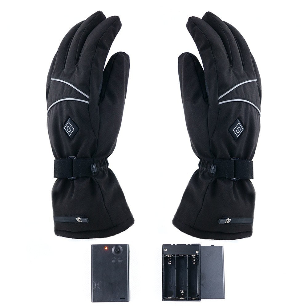 Electric Heated Gloves for Men & Women Water-resistant Winter Touchscreen Outdoor Skiing Biking