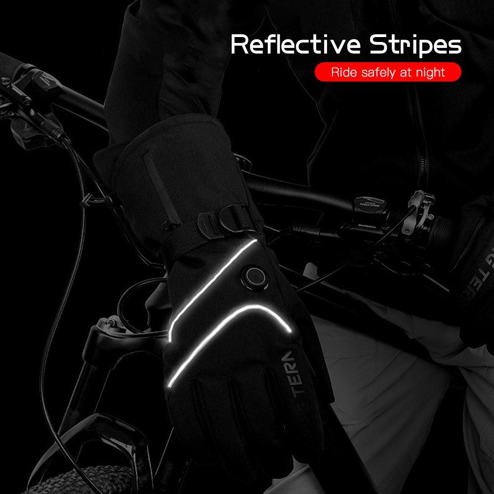 Heated Gloves Battery Powered Touchscreen Waterproof Winter Ski Climbing Hiking Cycling