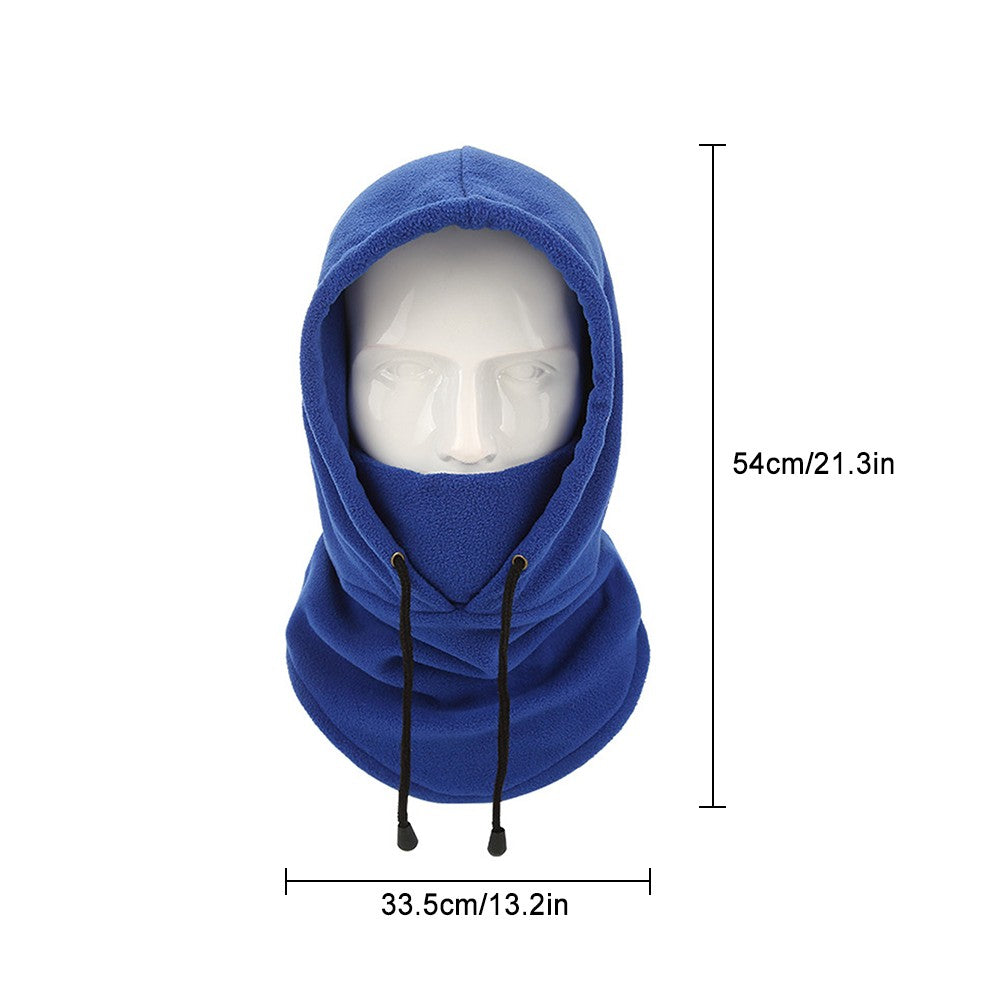 Winter Fleece Face Cover Windproof Ski Balaclava Warm Snow Hood for Motorcycling Skiing Ice Fishing Camping