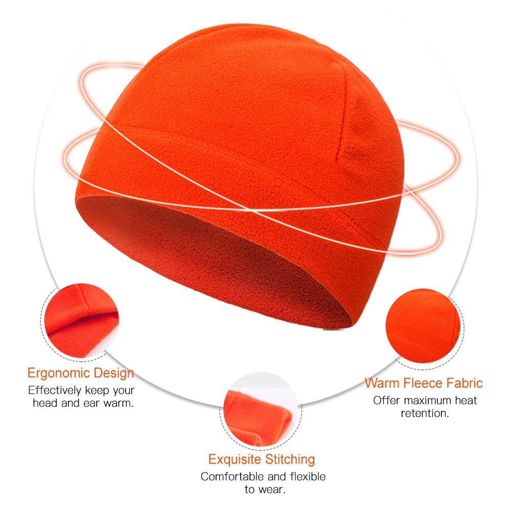 Windproof Fleece Winter Hat for Skiing, Snowboarding, Fishing, Motorcycling - Unisex
