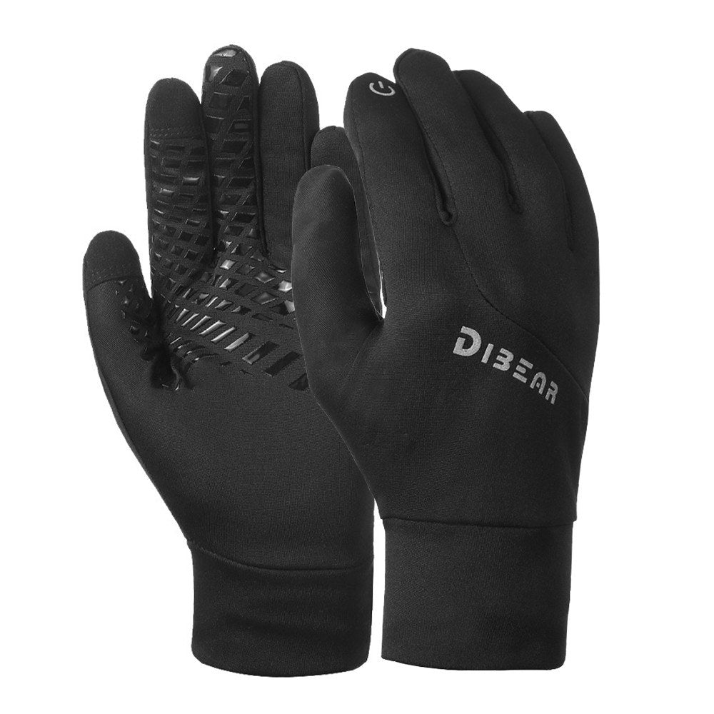 Windproof Winter Touchscreen Cycling Gloves - Full Finger Warmth for Biking, Skiing, and Outdoor Activities