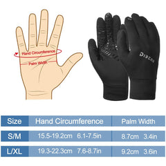 Windproof Winter Touchscreen Cycling Gloves - Full Finger Warmth for Biking, Skiing, and Outdoor Activities