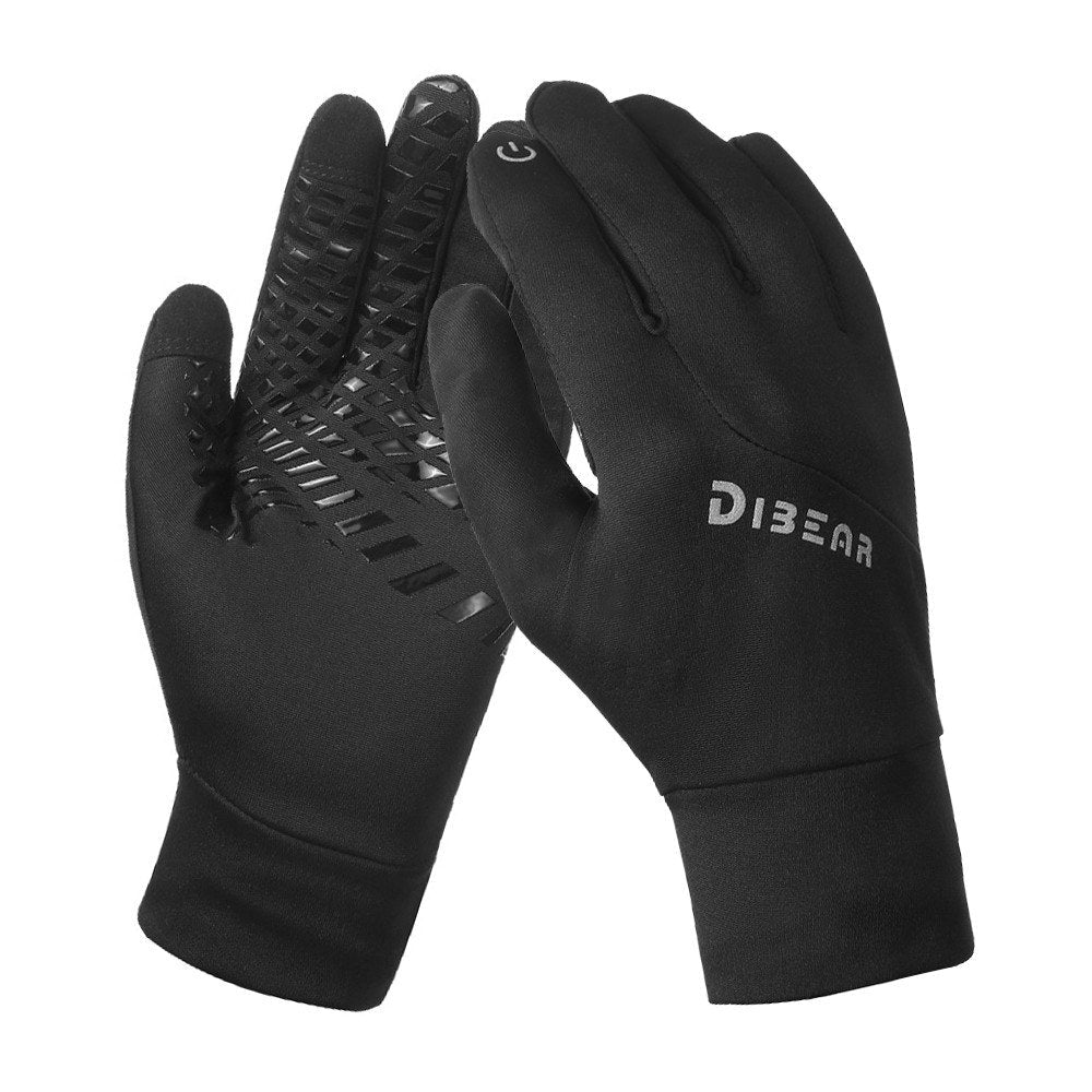 Windproof Winter Touchscreen Cycling Gloves - Full Finger Warmth for Biking, Skiing, and Outdoor Activities