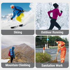 Waterproof Electric Heated Touchscreen Mittens with Battery Box