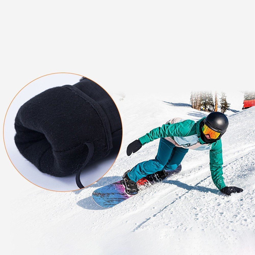 Waterproof Touchscreen Snowboard Mittens for Men & Women - Ski & Snowmobile Winter Gloves
