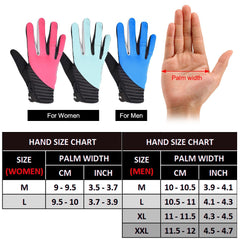 Windproof Touchscreen Cycling Gloves for Men & Women - Winter Full Finger Outdoor Use