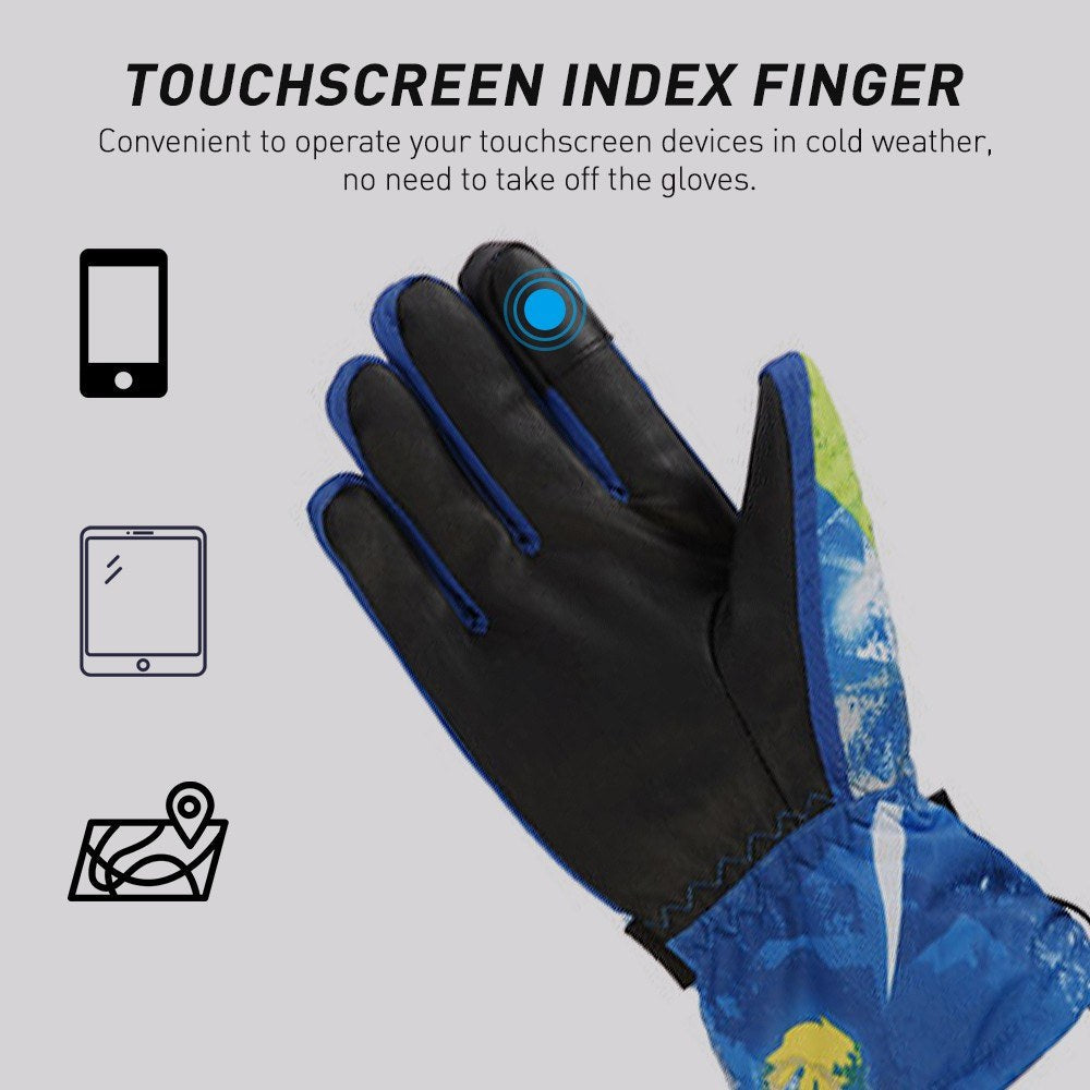 Waterproof Touchscreen Ski Gloves - Warm, Breathable Winter Gloves for Men & Women