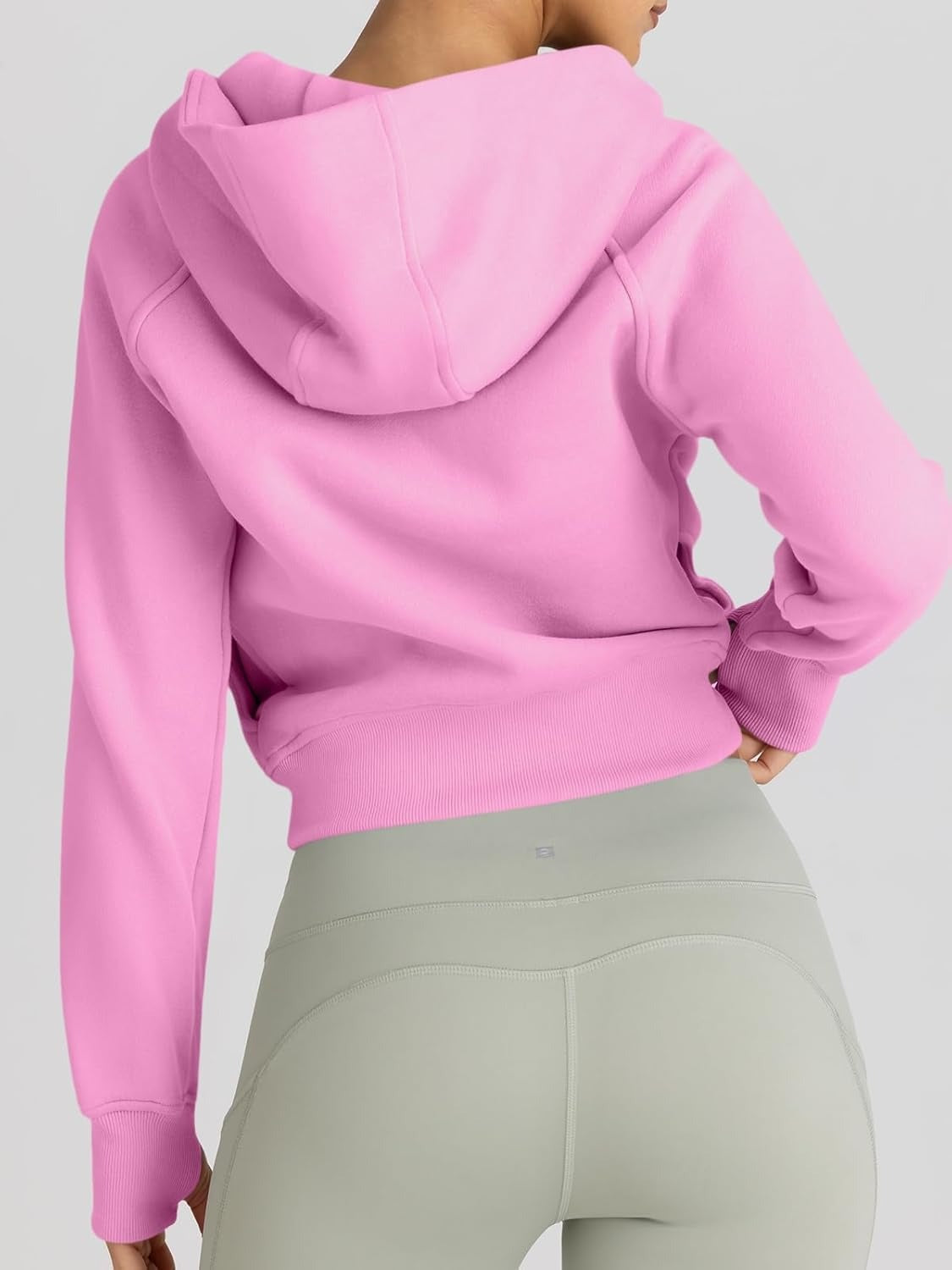 Women’s Full Zip Fleece Hoodie – Cozy Winter Jacket with Drop Shoulder Collar, Soft & Breathable Sweatshirt for Fall & Winter