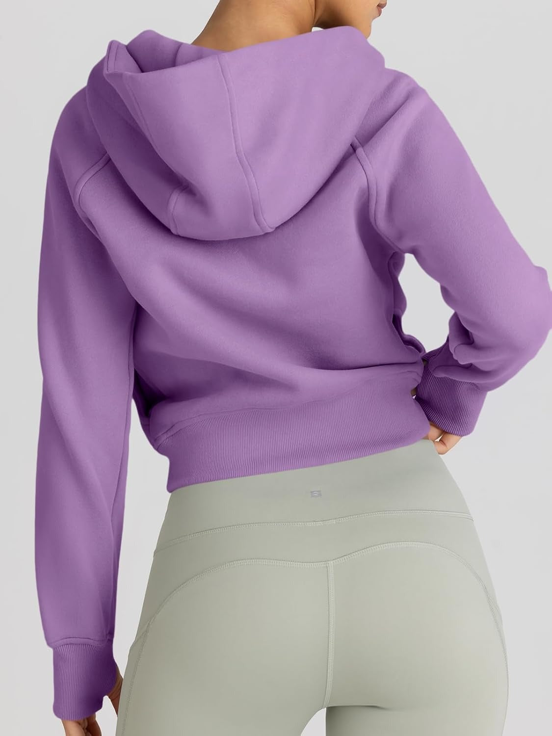 Women’s Full Zip Fleece Hoodie – Cozy Winter Jacket with Drop Shoulder Collar, Soft & Breathable Sweatshirt for Fall & Winter