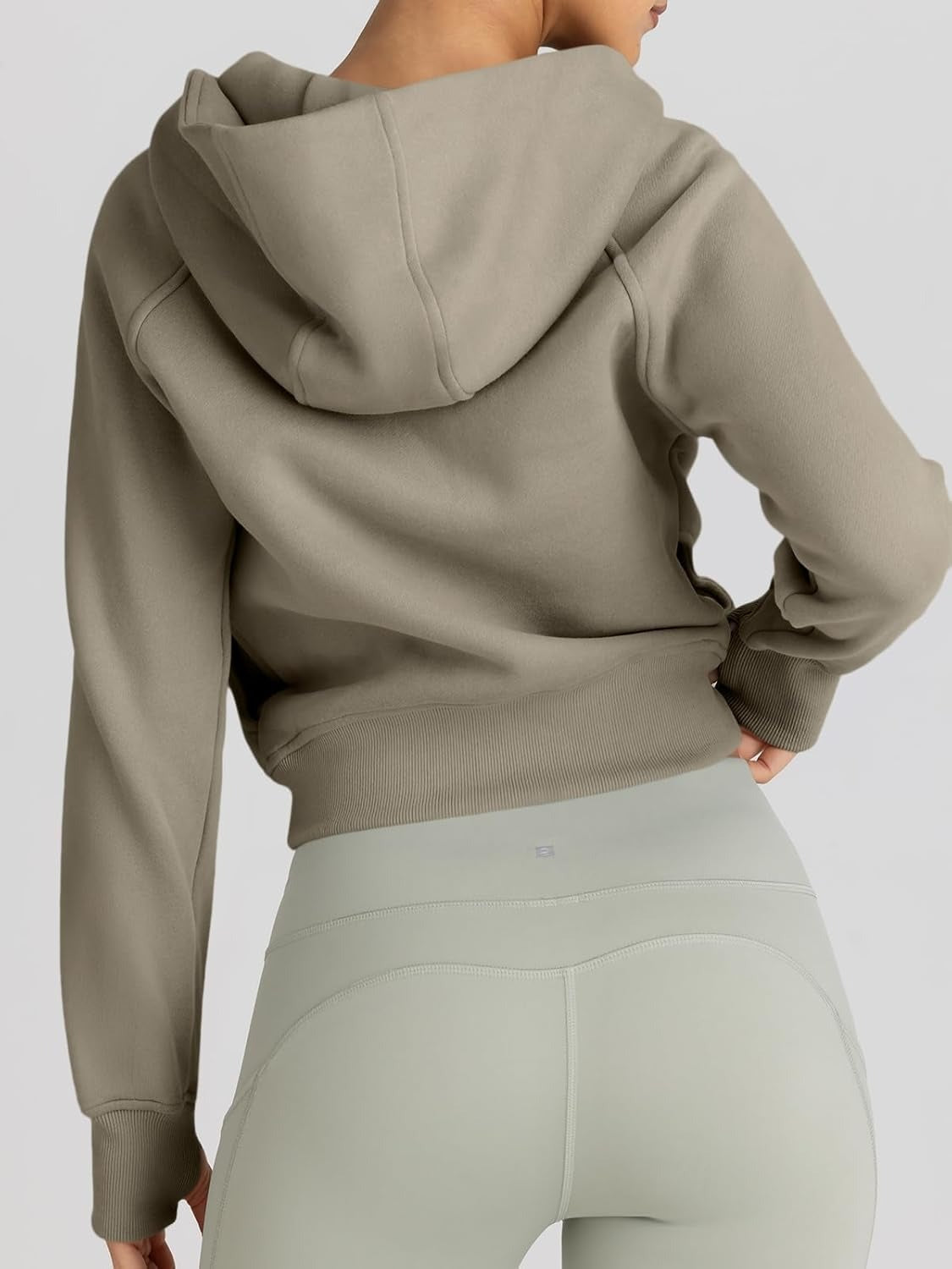 Women’s Full Zip Fleece Hoodie – Cozy Winter Jacket with Drop Shoulder Collar, Soft & Breathable Sweatshirt for Fall & Winter