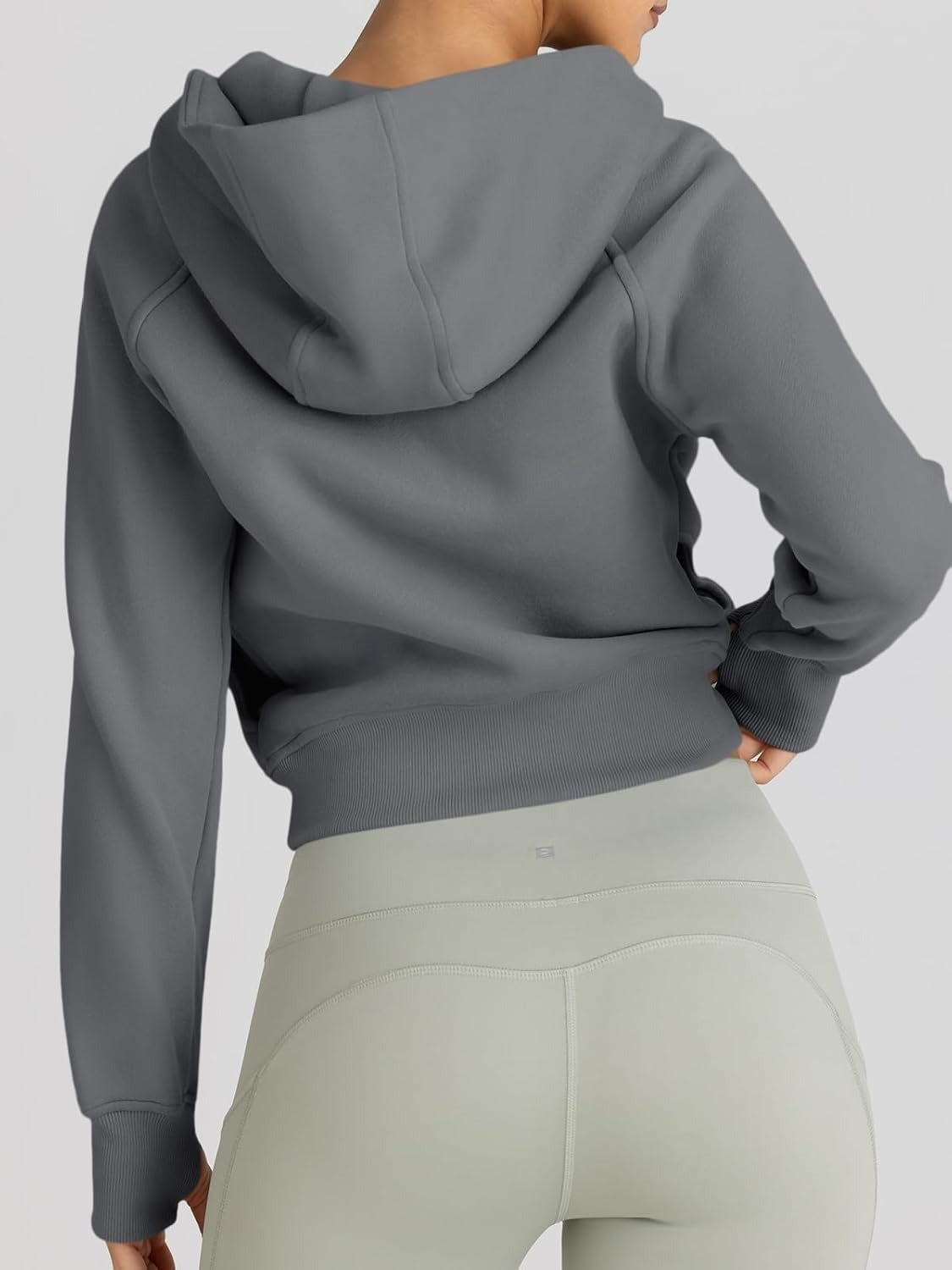 Women’s Full Zip Fleece Hoodie – Cozy Winter Jacket with Drop Shoulder Collar, Soft & Breathable Sweatshirt for Fall & Winter