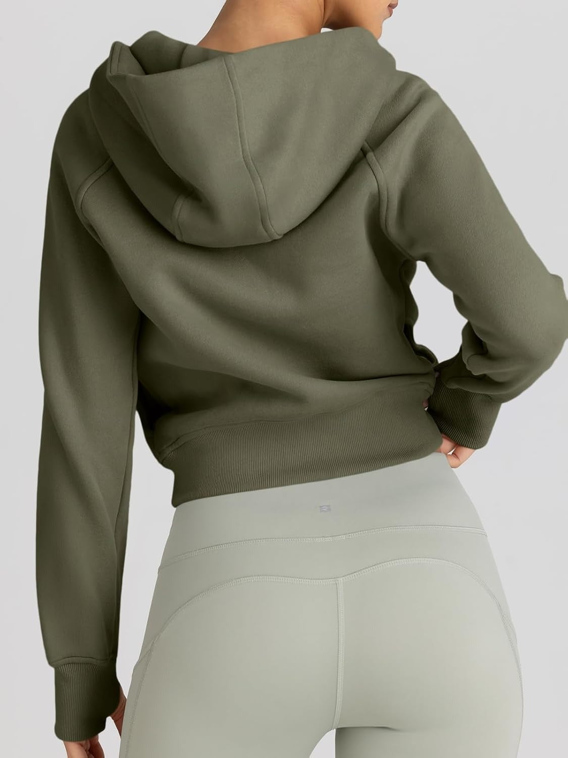 Women’s Full Zip Fleece Hoodie – Cozy Winter Jacket with Drop Shoulder Collar, Soft & Breathable Sweatshirt for Fall & Winter