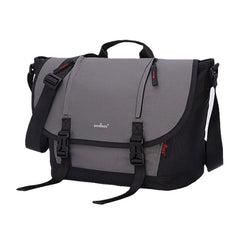Men Oxford Horizontal Large Capacity Flap-Over Crossbody Shoulder Bag Travel