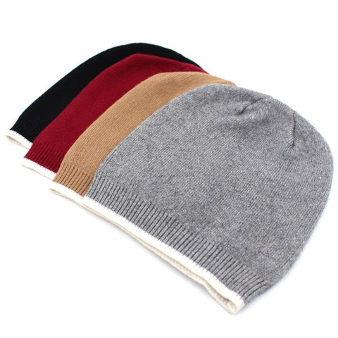 Men Women Plus Size Winter Warm Earmuffs Knit Hat Casual Thicken Skull Caps Beanie