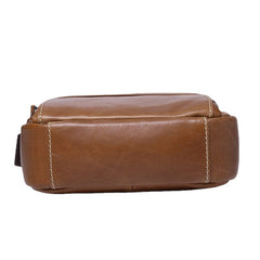 Men Genuine Leather Multi-pocket Casual Crossbody Bag Shoulder