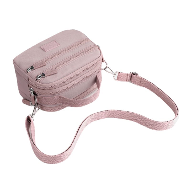 Women Layer Zipper Pocket Crossbody Multi-PocketWaterproof Shoulder Bag Handbag