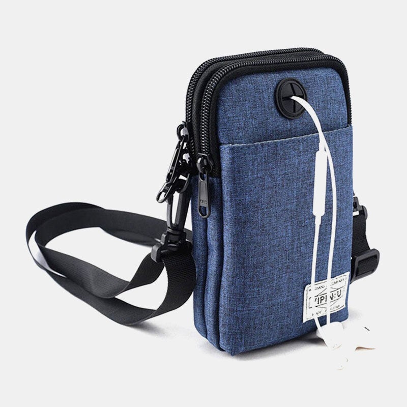 Men Women Waterproof Messenger Shoulder Bag Waist Storage Handbag Mobile Phone Packs Sports Wallet