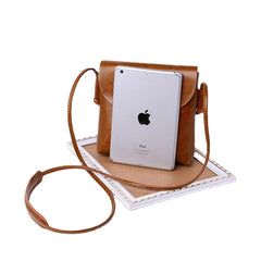 Vintage Oil Genuine Leather Bags for Women High Quality Cowhide Single Shoulder Crossbody Mini Bag Simple Ladies Designer Purse