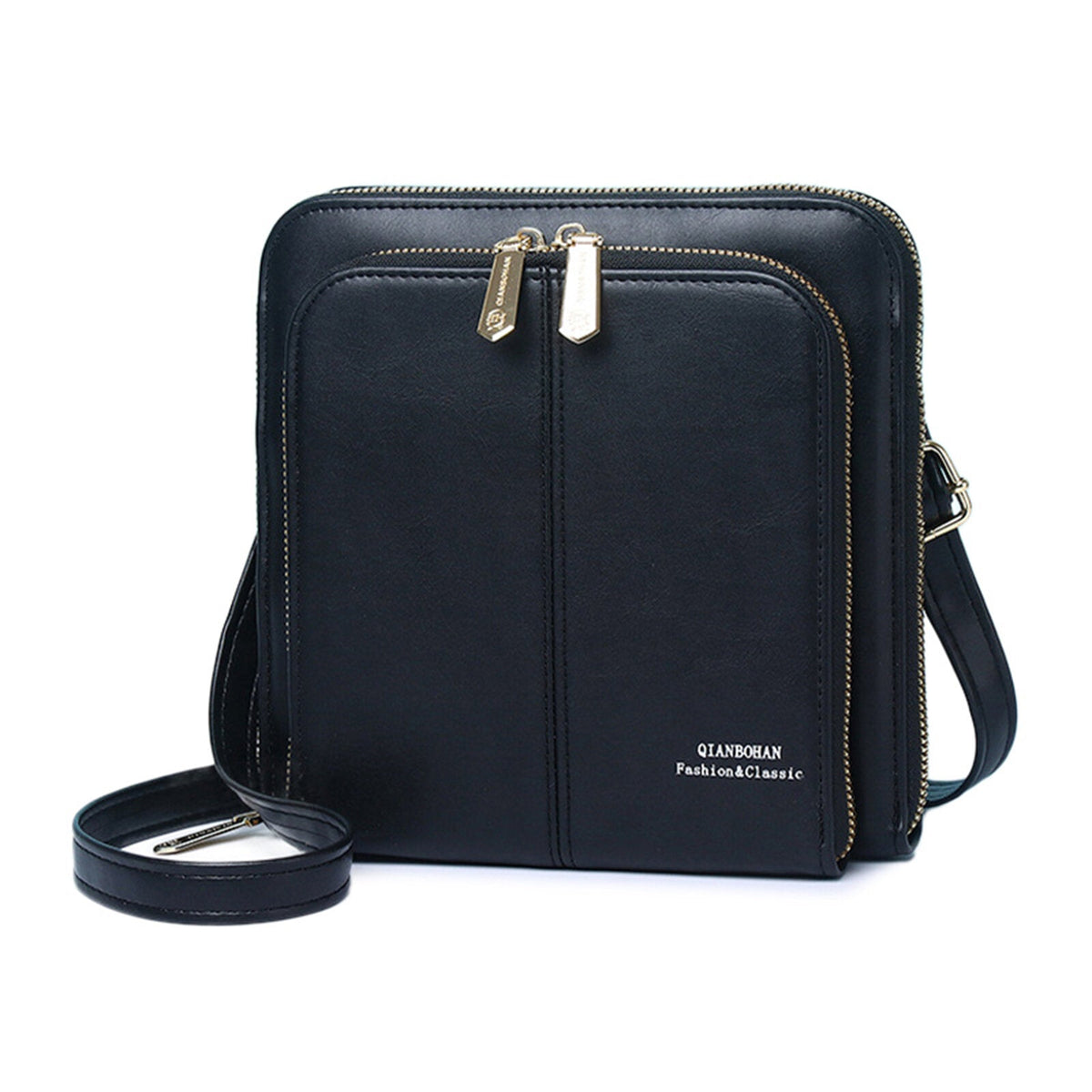 Women Artificial Leather Fashion Casual Crossbody Bag Multi-compartment Multi-card Slot Phone Bag