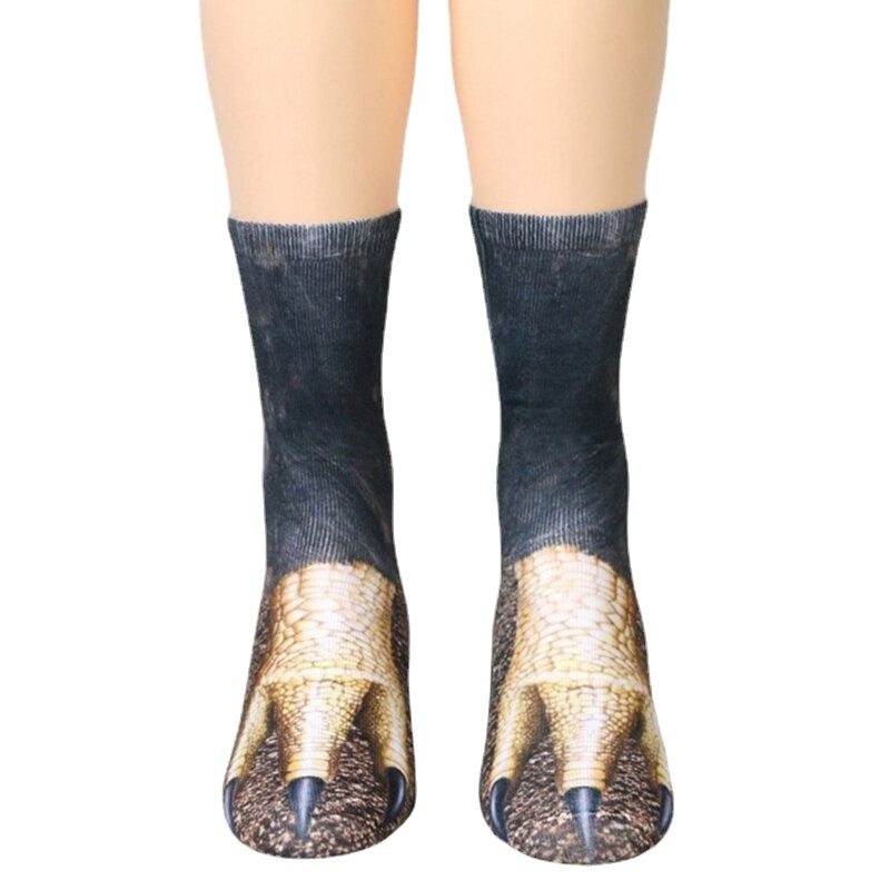 Unisex Adult Animal Printed Socks Animal Tube Socks 3d Print Animal Foot Hoof Socks