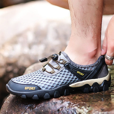 Summer Men's Wading Shoes Breathable Non-slip Bend Resistant Outdoor Casual Shoes Sports Shoes Suitable For Outdoors Camping Wading