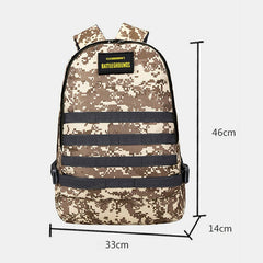 Unisex Camouflage Oxford Cloth Student School Bag Fashion Game Trend Backpack