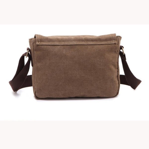 Men Retro Crossbody Bag Canvas Shoulder Bag Messenger