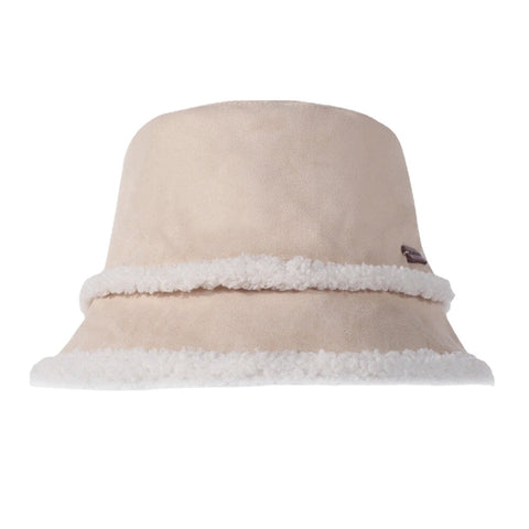 Women Suede Lamb Hair Casual Fashion Elegant Keep Warm Outdoor Bucket Hat