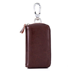 Men Women Genuine Leather Car Key Case Key Holder Waist Bag