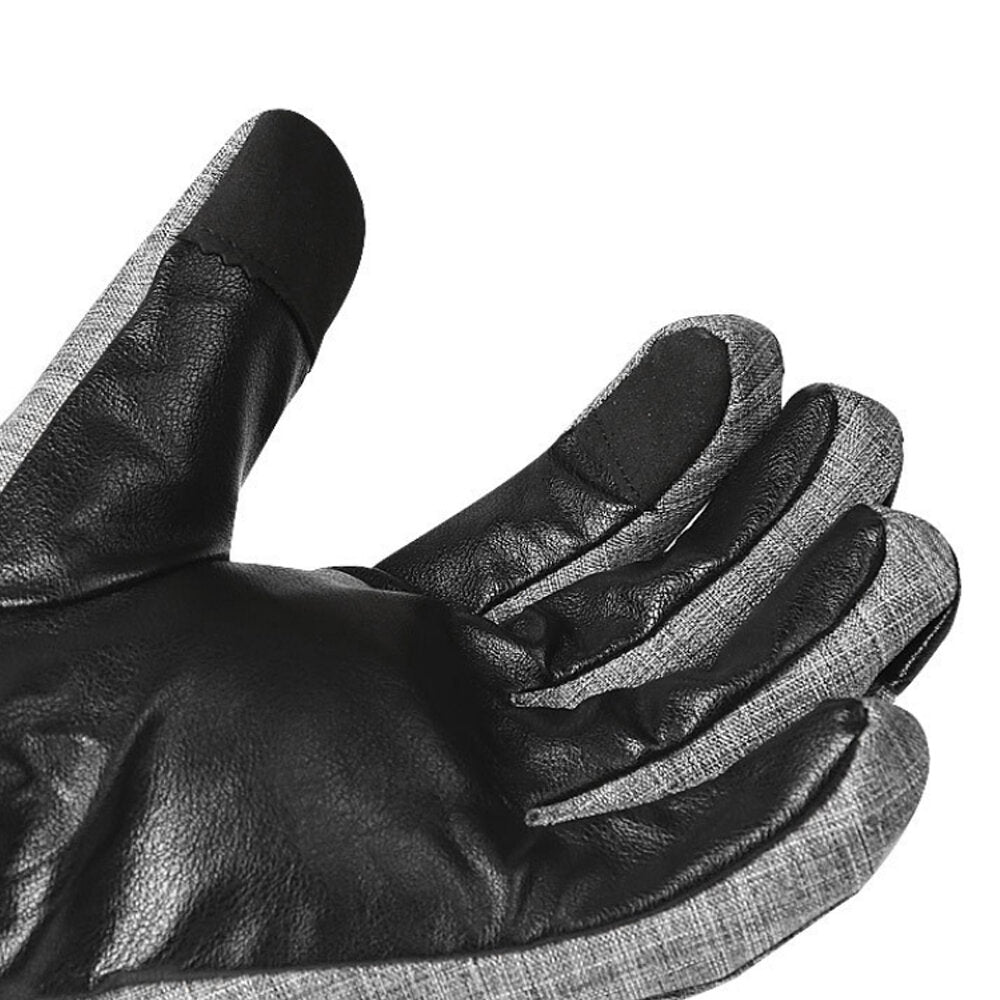 Motorcycle Heated Gloves Full Finger USB Charging 3 Gear Adjustable Touch Screen Skiing Gloves Waterproof Thermal Gloves