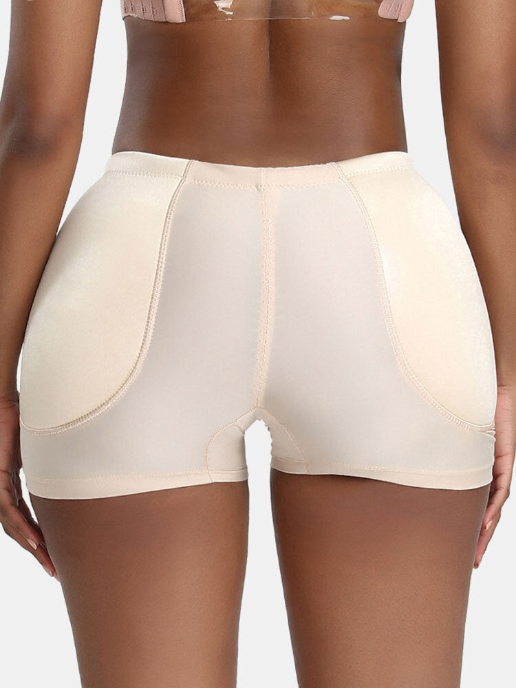 Women Seamless Plump Crotch Hip Lift Enhancing Padded Bum Panty Shapewear