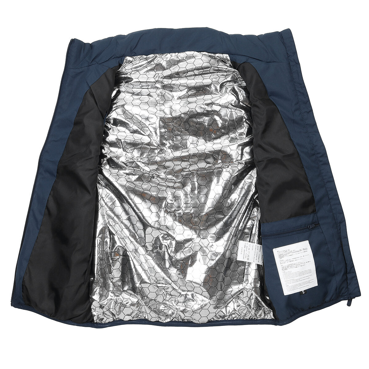 Graphene Smart Heating Vest, Dual-Control, 11-Zone, USB-Powered Short Sleeve