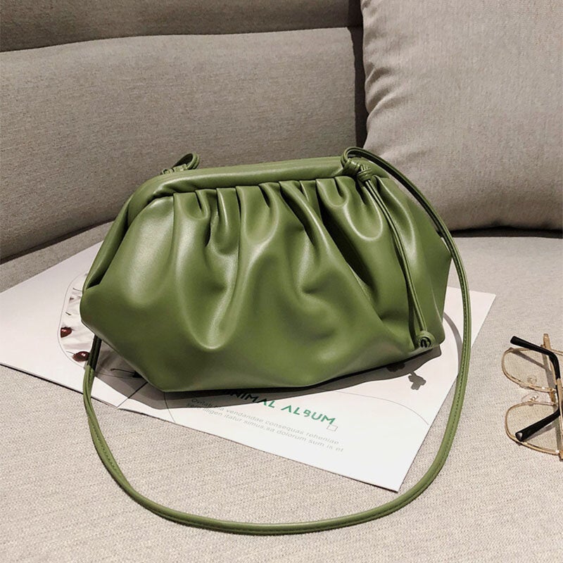 Women Fashion Solid Pouch Crossbody Bag Shoulder Bag