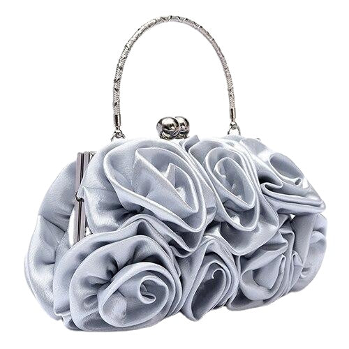 Women's Flower Pattern Clutch Bags for Evening Party Bridal Handbag