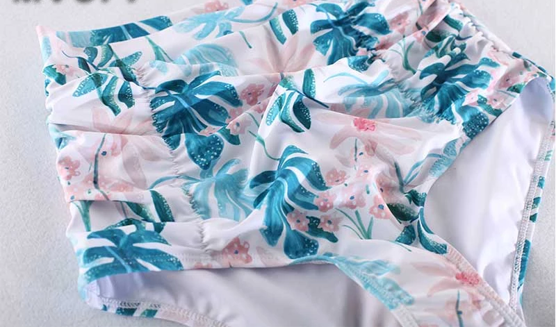 Floral Printed Clothes For Mother Daughter And Swimwear Bikini