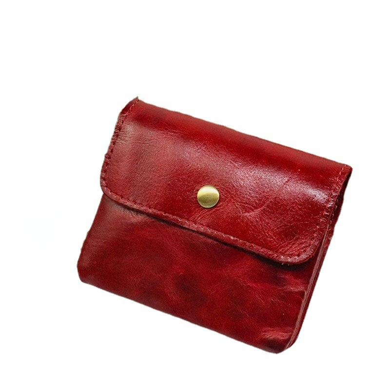 Unisex Genuine Leather Multi-card Slot Card Holder Multifunction Coin Purse Cowhide Small Wallet