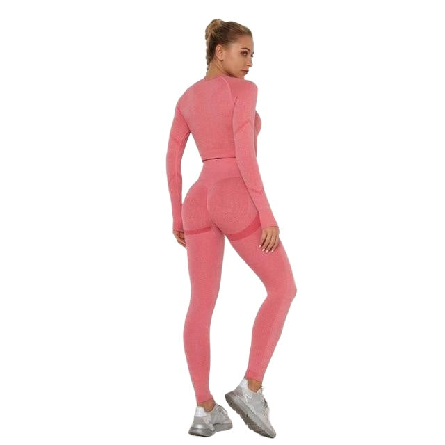 Quick-drying Sexy Ladies' Breathable Seamless Nylon Yoga Outfit