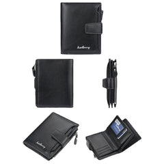 Men Faux Leather Short Wallet Card Holder Coin Bag