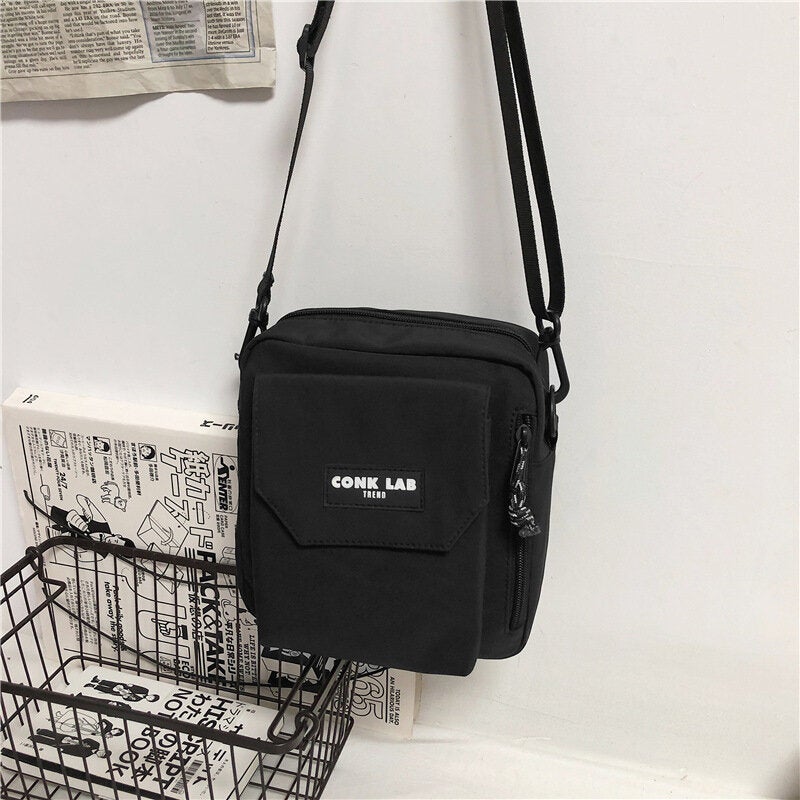 Men Nylon Hip-hop Brethable All-match Crossbody Bag Shoulder