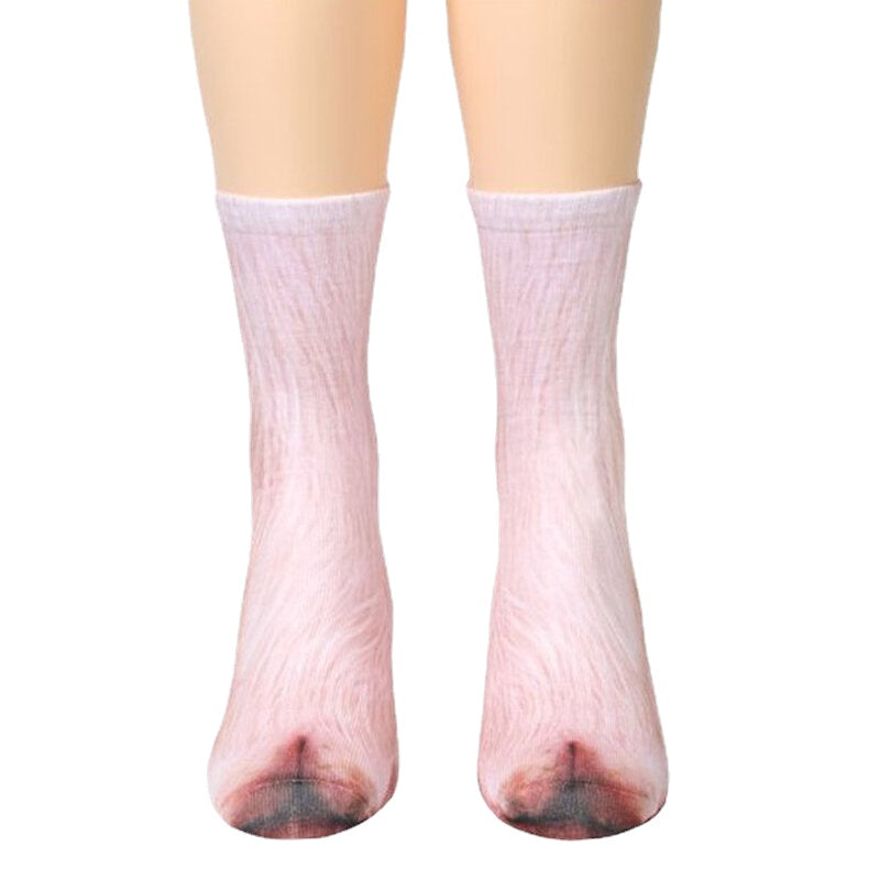 Unisex Adult Animal Printed Socks Animal Tube Socks 3d Print Animal Foot Hoof Socks
