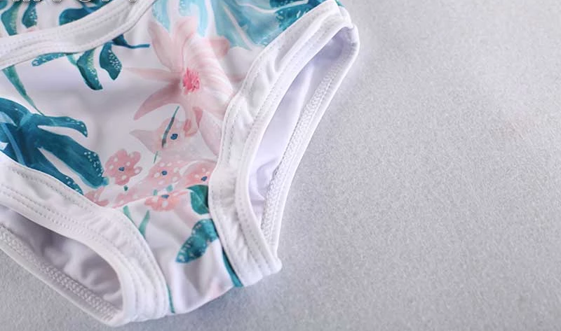 Floral Printed Clothes For Mother Daughter And Swimwear Bikini