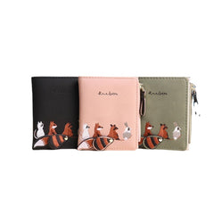 Cartoon Cute Lovely Bi-fold Small Wallet Purse Card Holder For Women