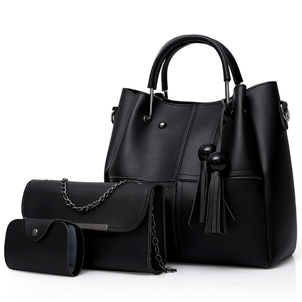 Fashion Handbag Messenger Bag Crossbody Bag Three-piece Tassel Mother Bag