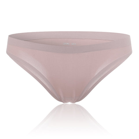 Ice Silk Plus Size Seamless Panties Low Waist Bikini Triangle Briefs